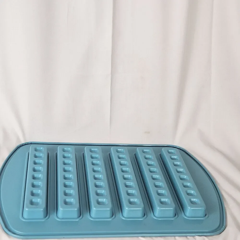 Pampered Chef Waffle Stick Baking Pan Non-Stick Carbon Steel 16 X 11 Blue 100018